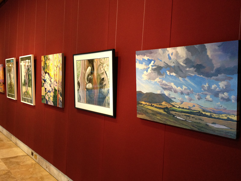 North wall: works by Ilze Šēnbera-Nāgels, Guntis Jansons and Anita Bēŗziņš-Misiņš