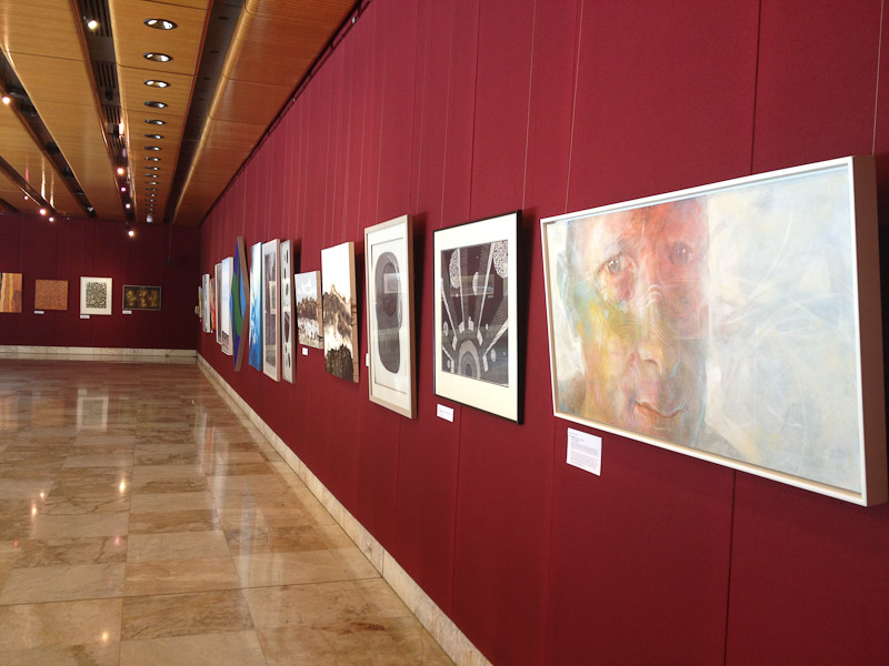 South wall: from right Pēteris Ciemitis, Jānis Supe, Ieva Deksne