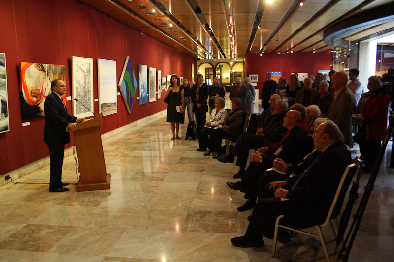 The Hon. David Clarke, member of the Legislative Council, was Parliamentary Host and opened the exhibition