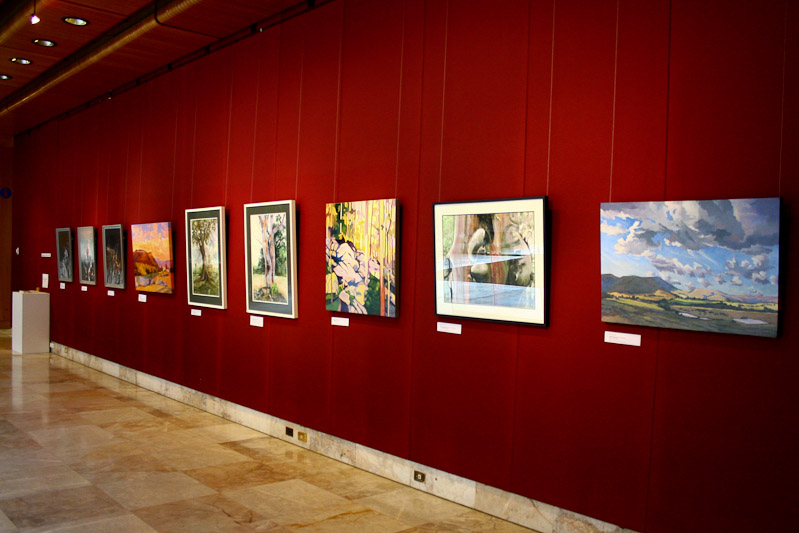 North wall: works by Ilze Šēnbera-Nāgels, Guntis Jansons and Anita Bēŗziņš-Misiņš